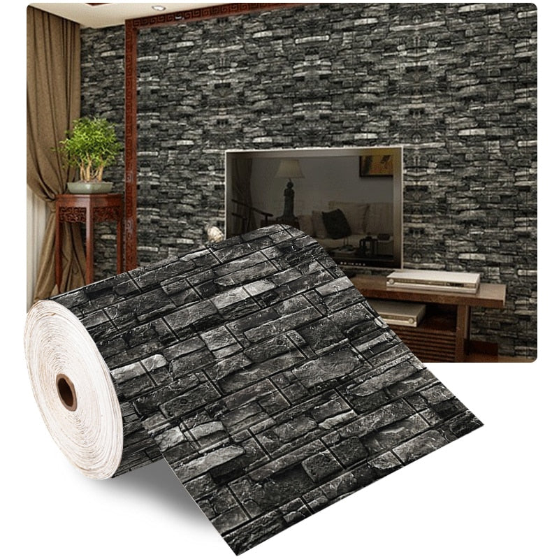 AOAO Walls 2m Long 3D Brick Wall Decor