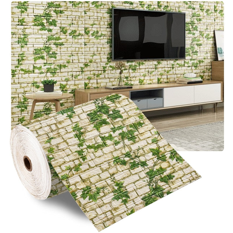 AOAO Walls 2m Long 3D Brick Wall Decor