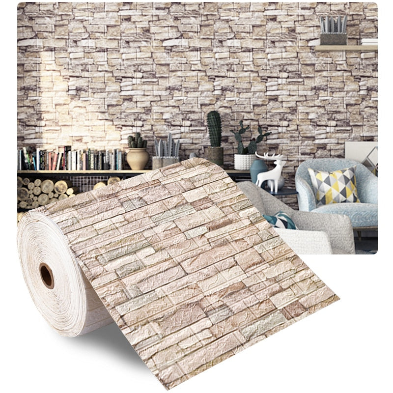 AOAO Walls 2m Long 3D Brick Wall Decor