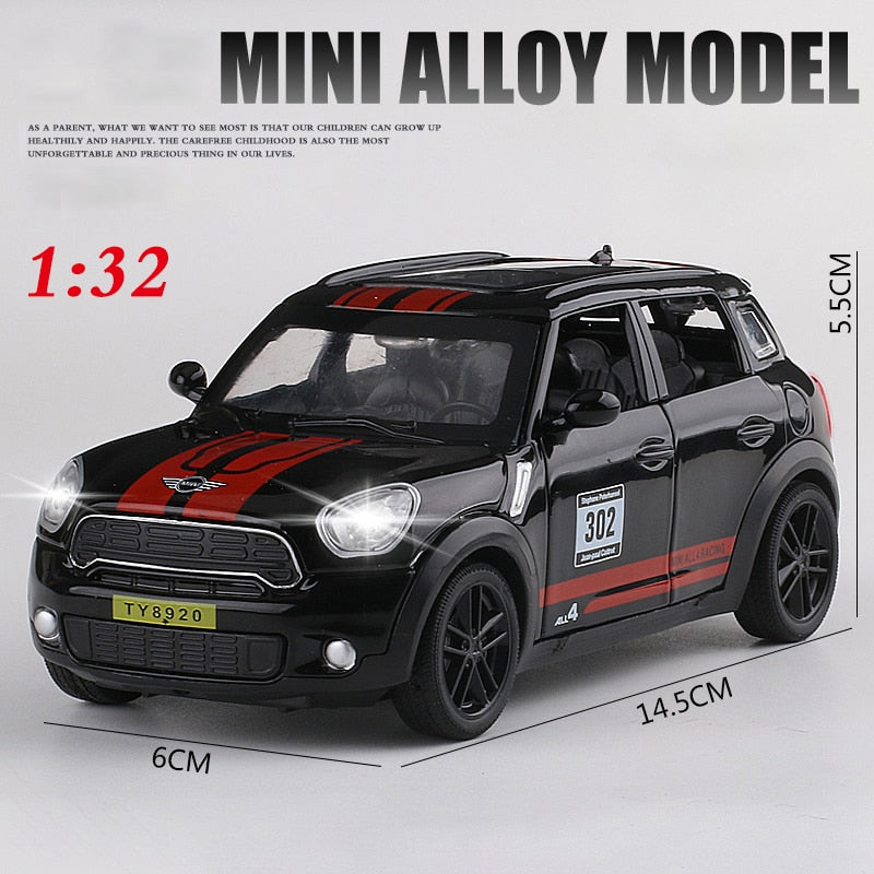 1:32 Mini Countryman Diecast car Simulation