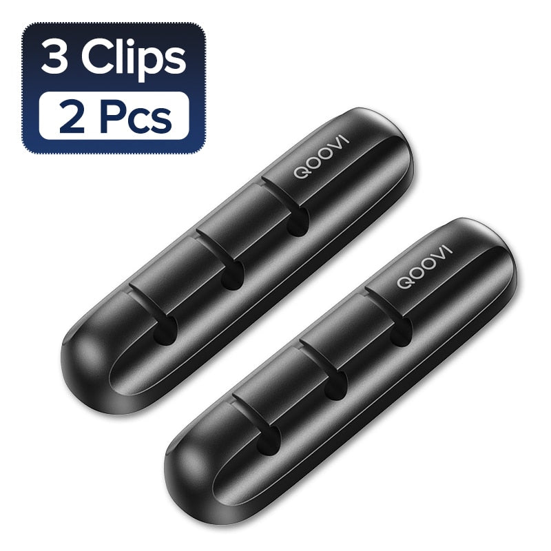 Wire Holder Flexible USB Cable Winder Tidy Silicone Clips For Mouse Keyboard Earphone Protector