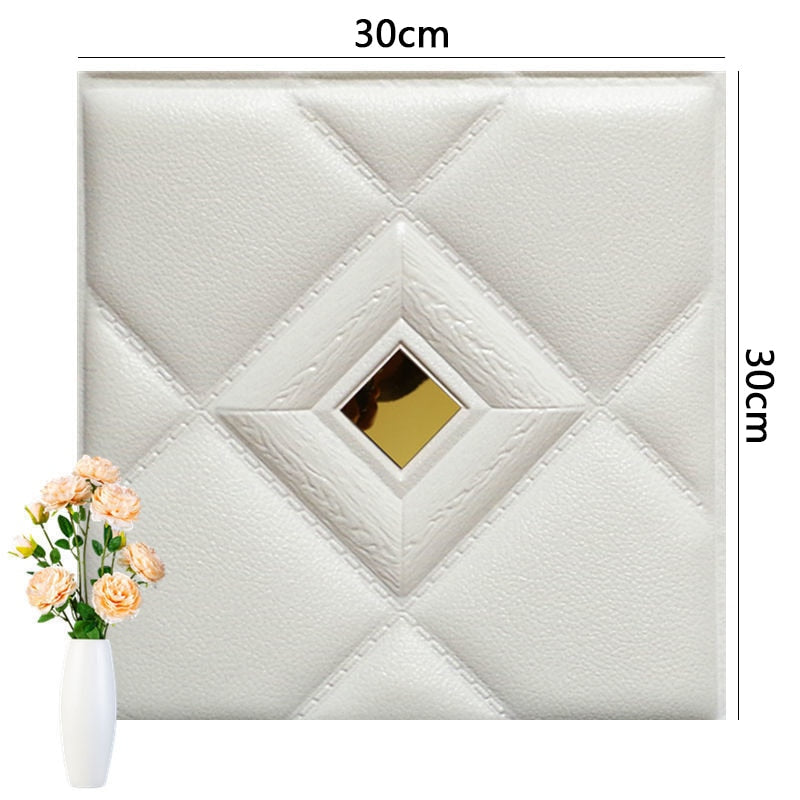 Zarah Self-adhesive Wallpanels Wallpaper 3D - Wall Stickers Decoration Waterproof