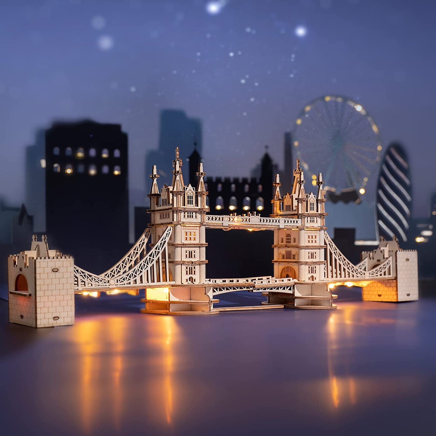 3D Tower Bridge Big Ben Famous Building Wooden Puzzle Game