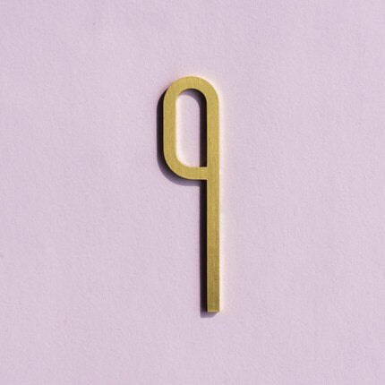 Brass Digits 0-9 For Door Plate House Number Decoration