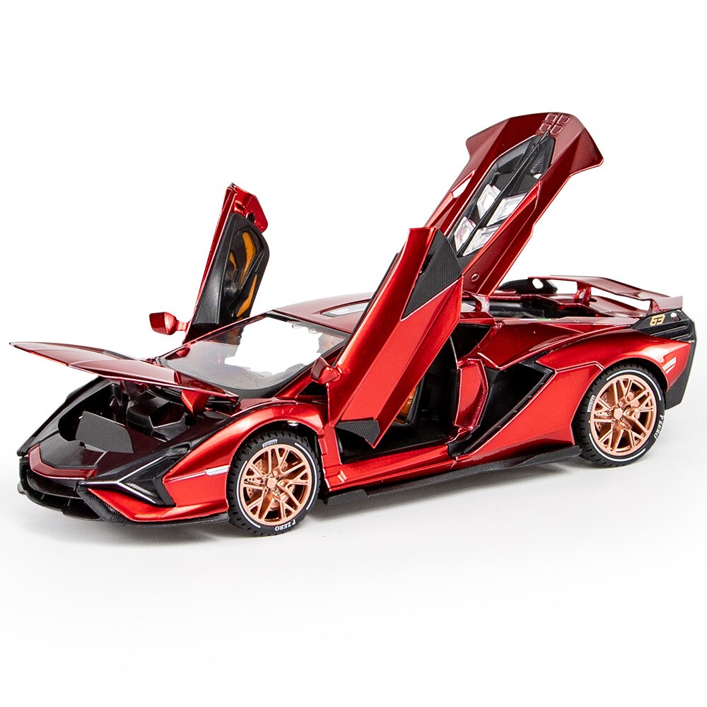 1:24 Simulation Lamborghinis Lightning Sian Alloy Car Model