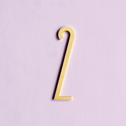 Brass Digits 0-9 For Door Plate House Number Decoration