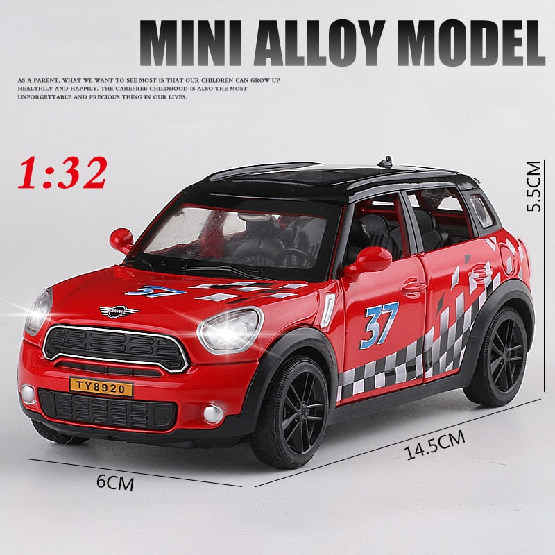 1:32 Mini Countryman Diecast car Simulation