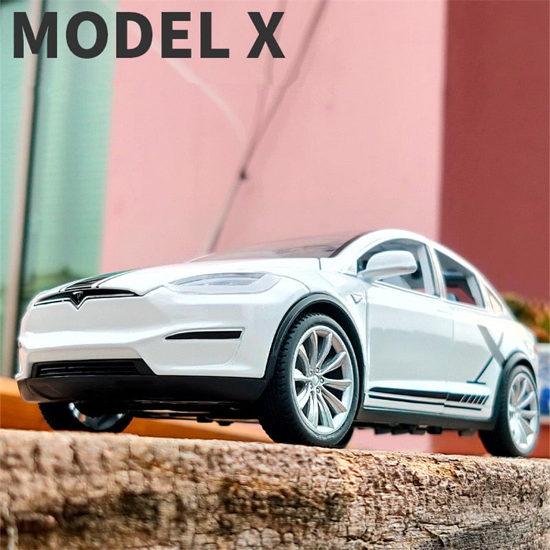 1:20 Tesla Model X Alloy Car Model Simulation