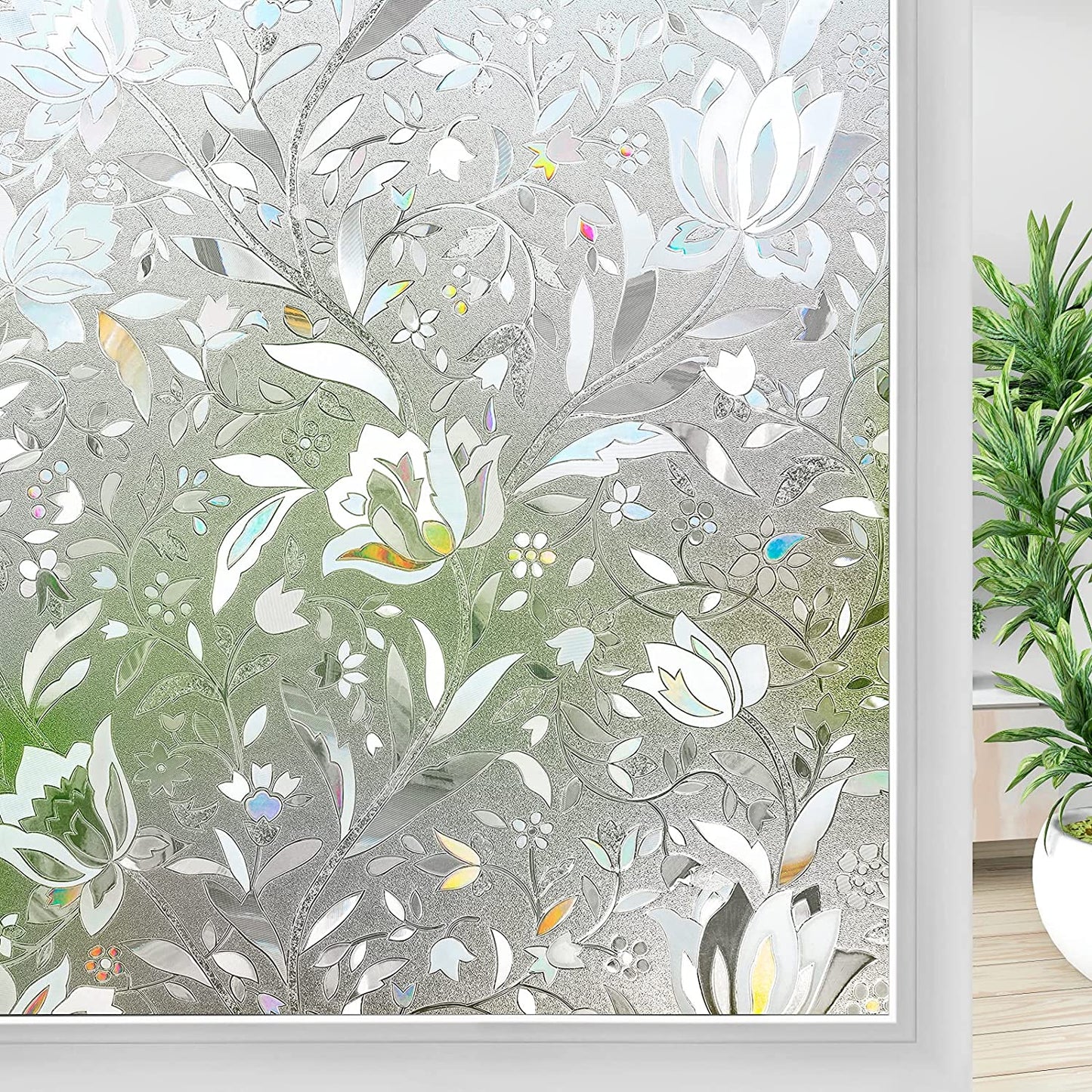 Mul-size Rainbow Window Film 3D Ecology Non Toxic Glass Sticker