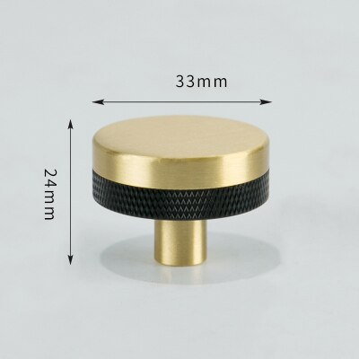Rama Handle - Knurled brass+ Aluminum Alloy Handles luxury