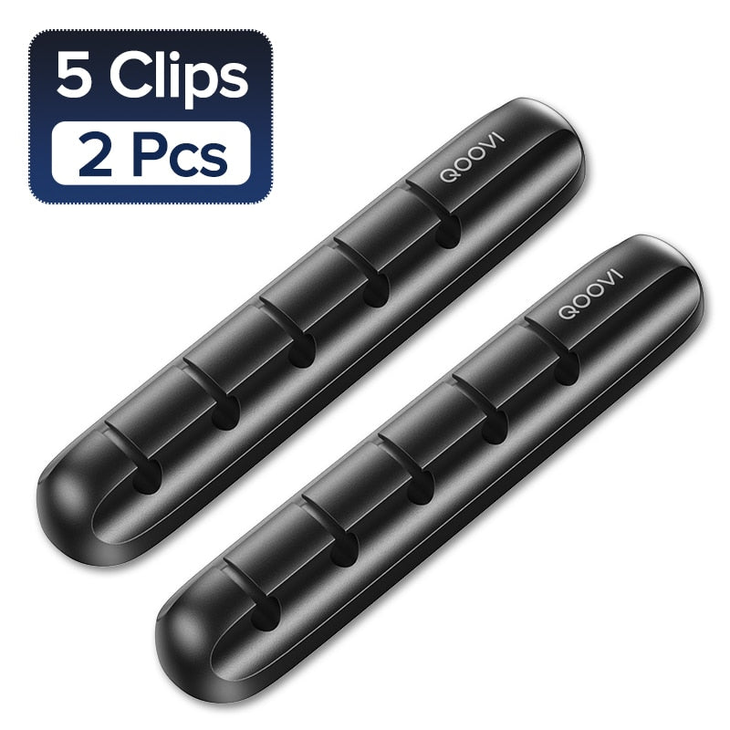 Wire Holder Flexible USB Cable Winder Tidy Silicone Clips For Mouse Keyboard Earphone Protector