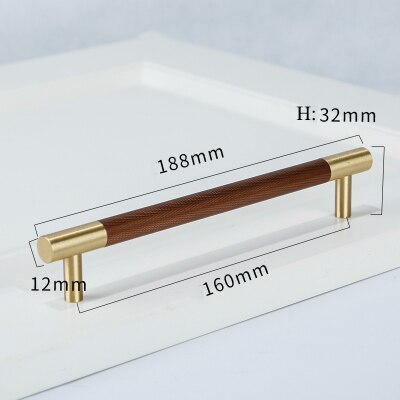 Rama Handle - Knurled brass+ Aluminum Alloy Handles luxury