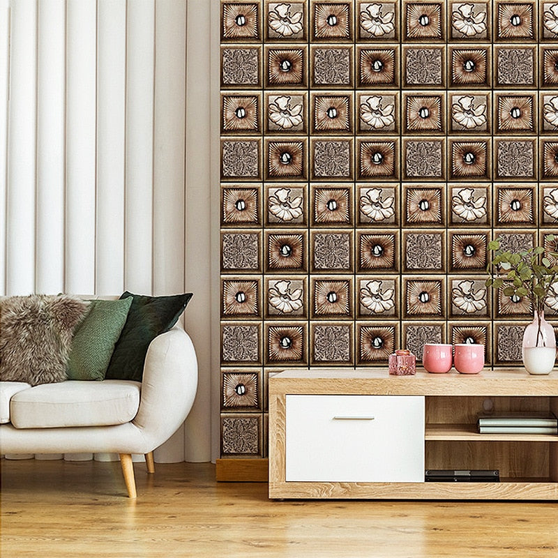 3D PVC Home Decor Wall Stickers Waterproof Self-adhesive
