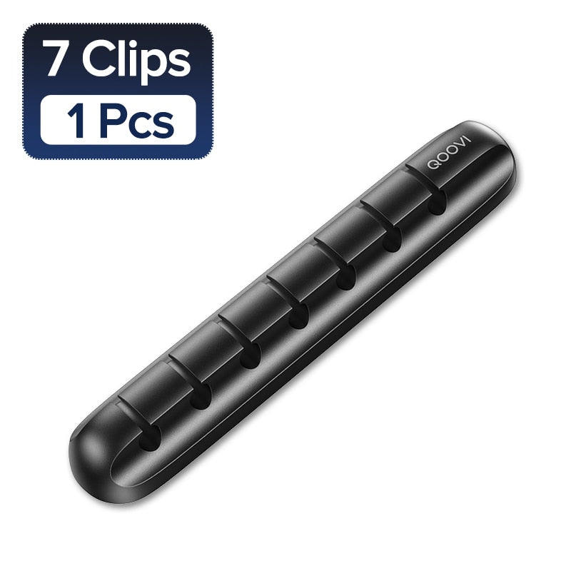 Wire Holder Flexible USB Cable Winder Tidy Silicone Clips For Mouse Keyboard Earphone Protector