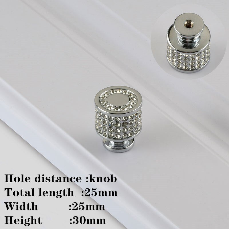 Sally Handle - European Luxury Diamond Crystal Handle