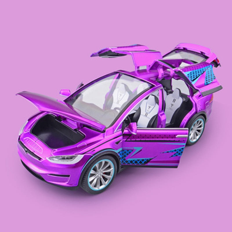 1:20 Tesla Model X Alloy Car Model Simulation