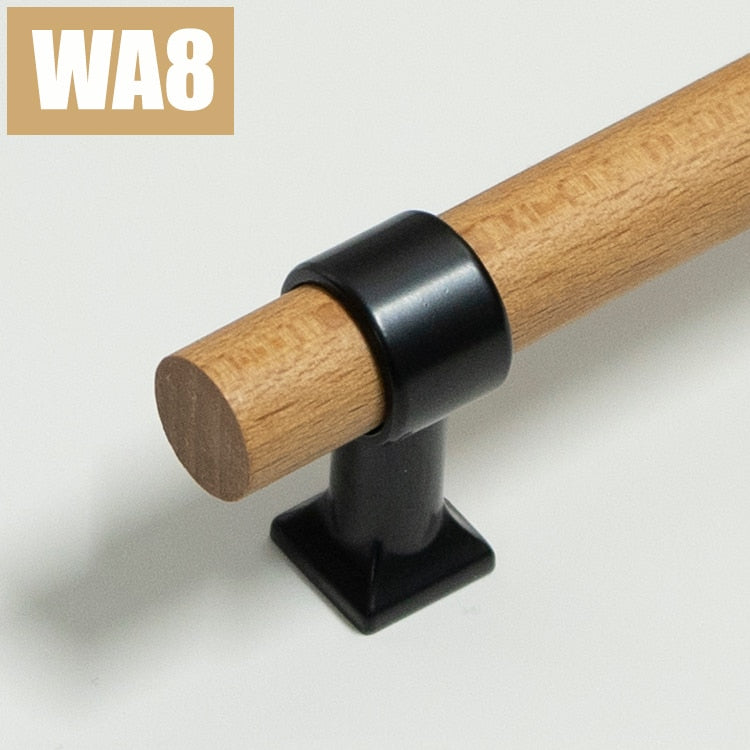 Sally Handle - Various Sizes /Nordic Style Real Wood Zinc Alloy Handle