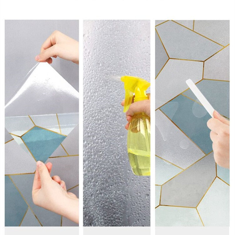 window frosted glass sticker opaque toilet anti-lighting