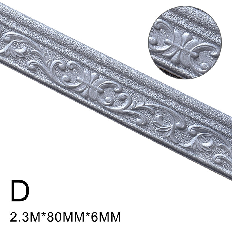 Missa 3D Pattern Wall Trim Line - Decoration Self-Adhesive For Living Room