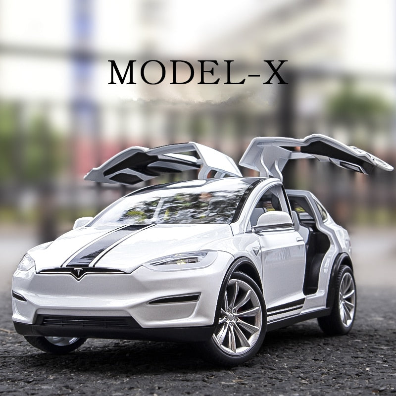 1:20 Tesla Model X Alloy Car Model Simulation