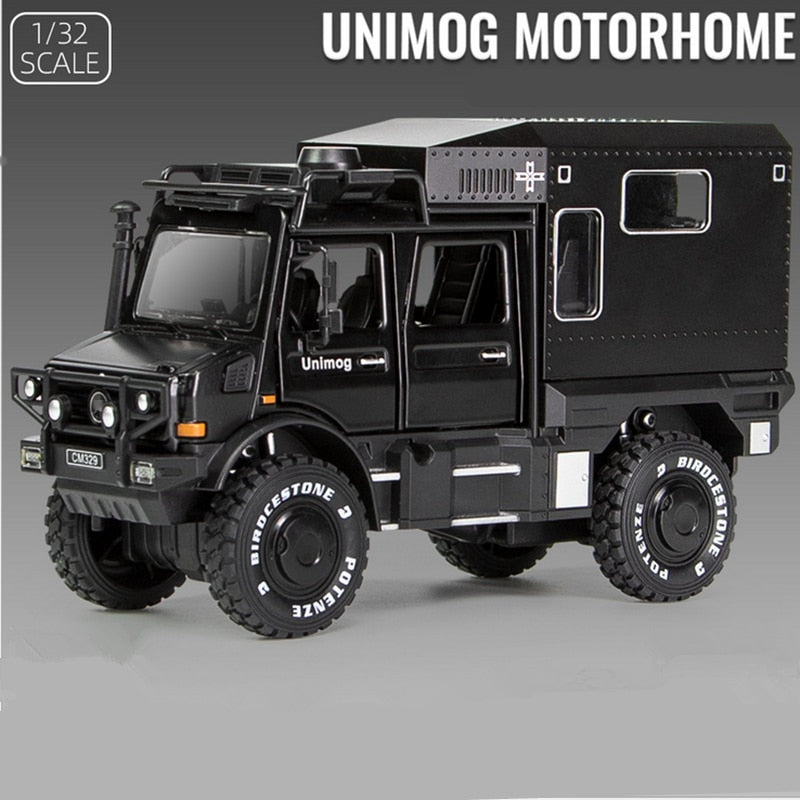 1/28 UNIMOG U4000 Alloy Motorhome Touring Car Model