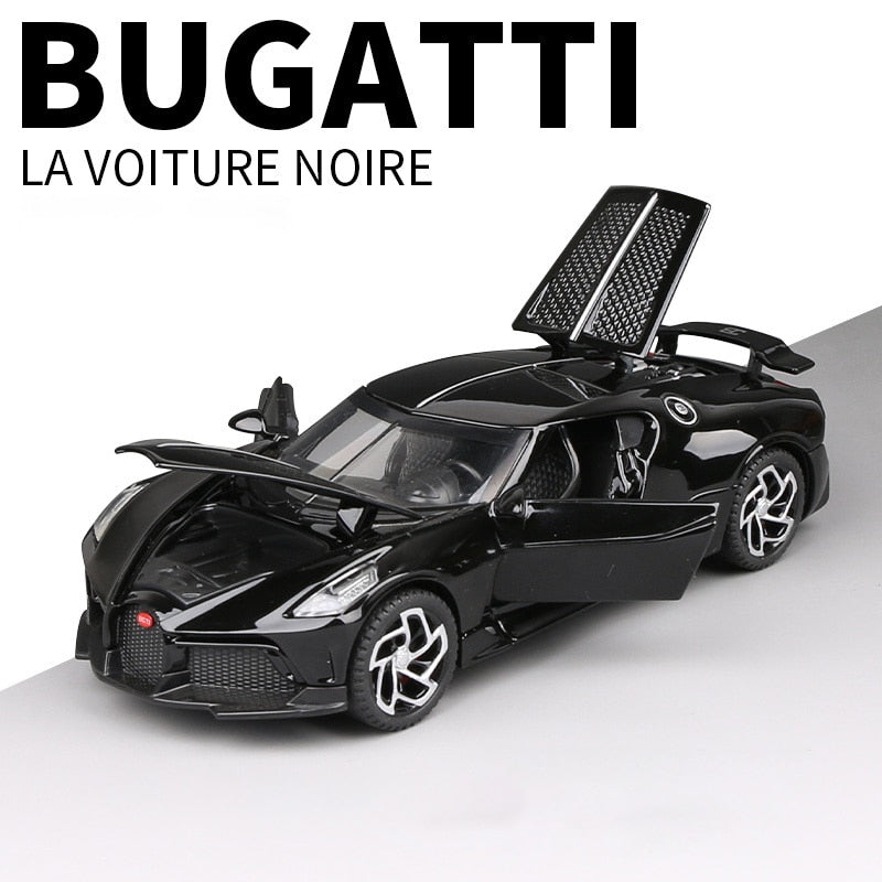 1:32 Bugatti Lavoiturenoire Black Car Model Simulation