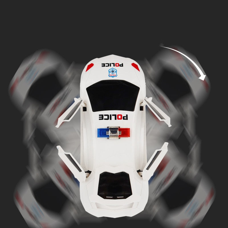 Electric dancing deformation rotating universal police car