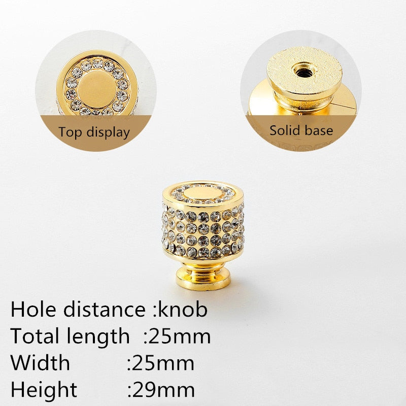Sally Handle - European Luxury Diamond Crystal Handle