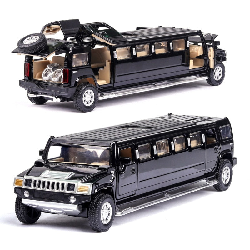 High Simulation 1:32 Alloy Hummer Lengthen Limousine