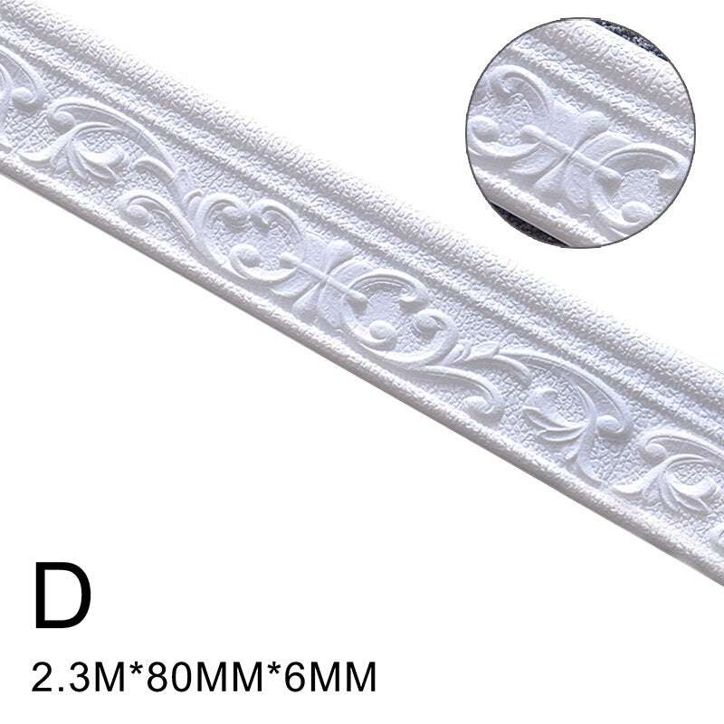 Missa 3D Pattern Wall Trim Line - Decoration Self-Adhesive For Living Room