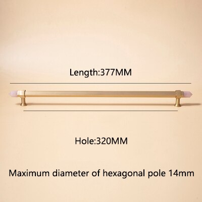 Luver Handle - Natural crystal+ Solid brass Handles Luxury