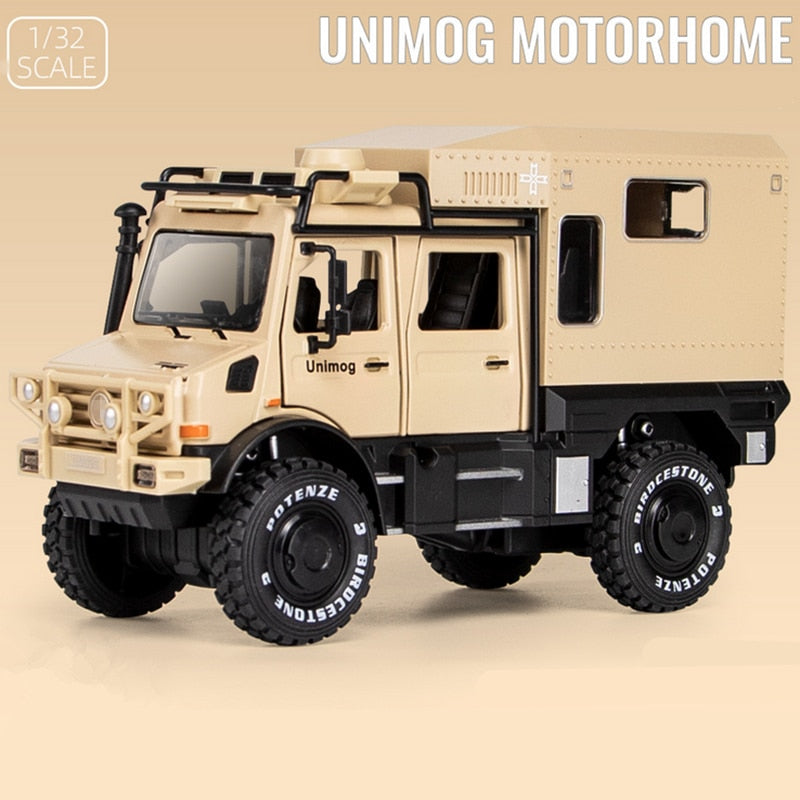 1/28 UNIMOG U4000 Alloy Motorhome Touring Car Model