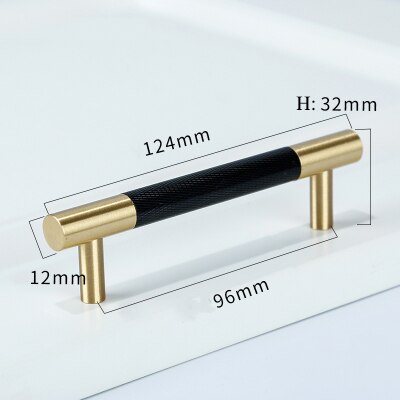 Rama Handle - Knurled brass+ Aluminum Alloy Handles luxury