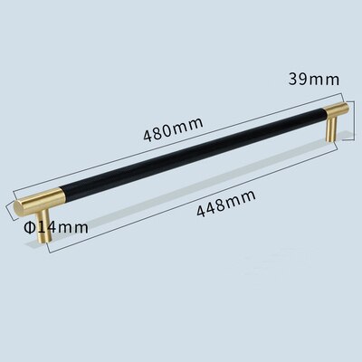 Rama Handle - Knurled brass+ Aluminum Alloy Handles luxury