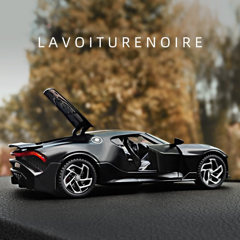 1:32 Bugatti Lavoiturenoire Black Car Model Simulation