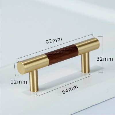 Rama Handle - Knurled brass+ Aluminum Alloy Handles luxury