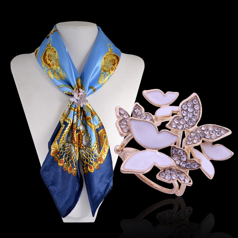 Fashion Retro Butterfly Frog Owl Animal Scarf Buckle