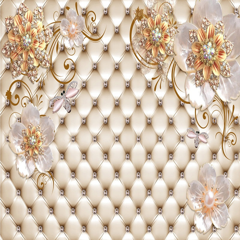 Custom Any Size 3D Mural Wallpaper European Style