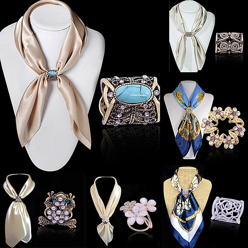 Fashion Retro Butterfly Frog Owl Animal Scarf Buckle