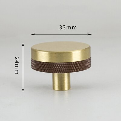 Rama Handle - Knurled brass+ Aluminum Alloy Handles luxury