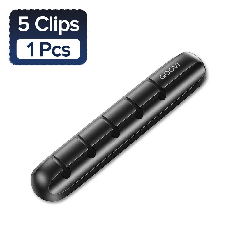 Wire Holder Flexible USB Cable Winder Tidy Silicone Clips For Mouse Keyboard Earphone Protector