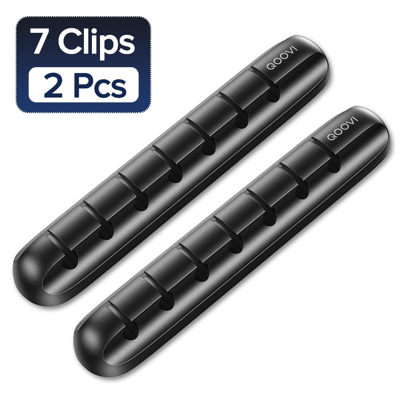 Wire Holder Flexible USB Cable Winder Tidy Silicone Clips For Mouse Keyboard Earphone Protector