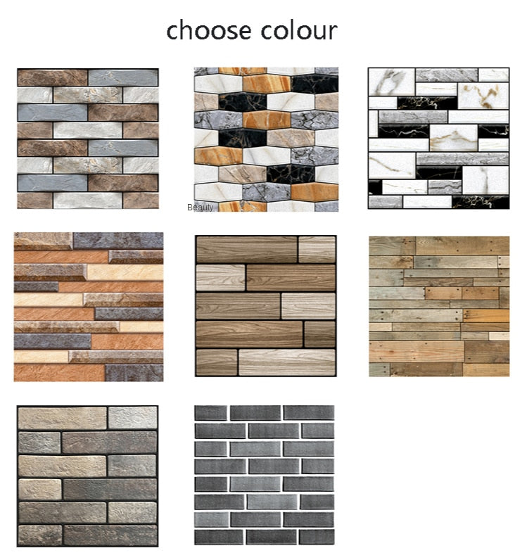 Self Adhesive Tile Wall Sticker Home Decor 3d pvc sticker