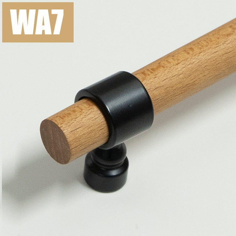 Sally Handle - Various Sizes /Nordic Style Real Wood Zinc Alloy Handle