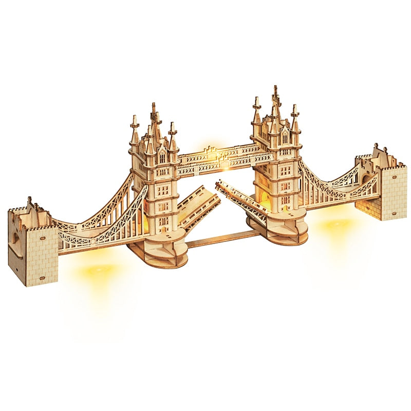 3D Tower Bridge Big Ben Famous Building Wooden Puzzle Game
