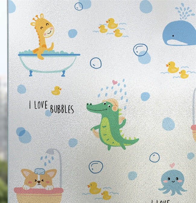 window frosted glass sticker opaque toilet anti-lighting