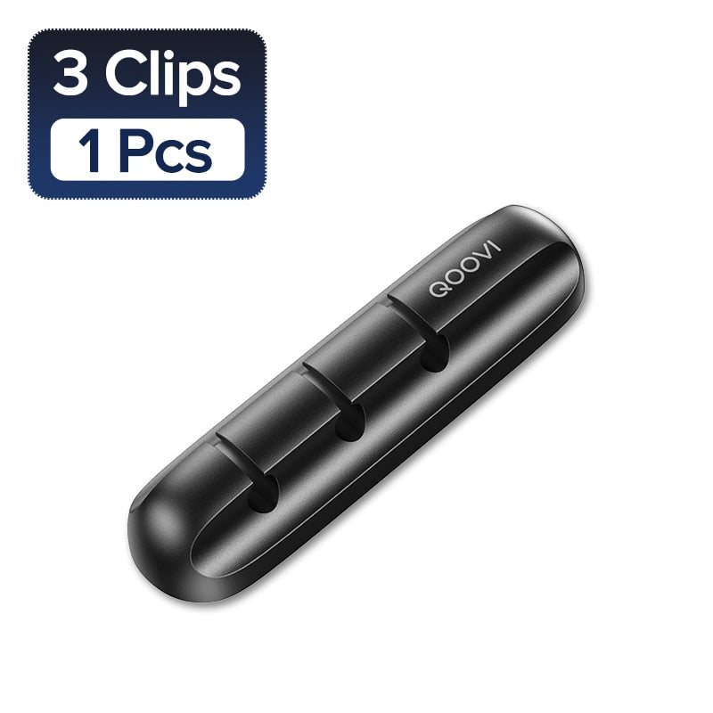 Wire Holder Flexible USB Cable Winder Tidy Silicone Clips For Mouse Keyboard Earphone Protector