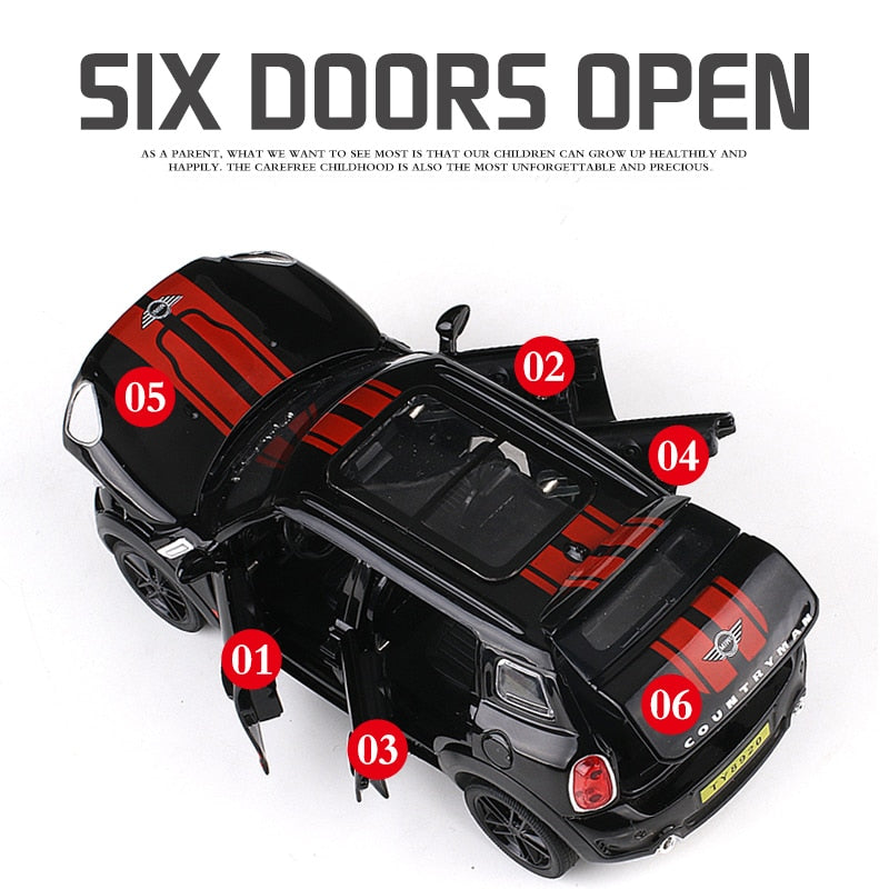 1:32 Mini Countryman Diecast car Simulation