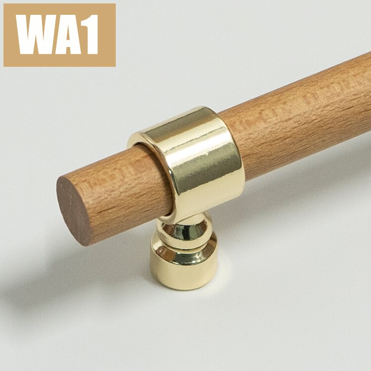 Sally Handle - Various Sizes /Nordic Style Real Wood Zinc Alloy Handle
