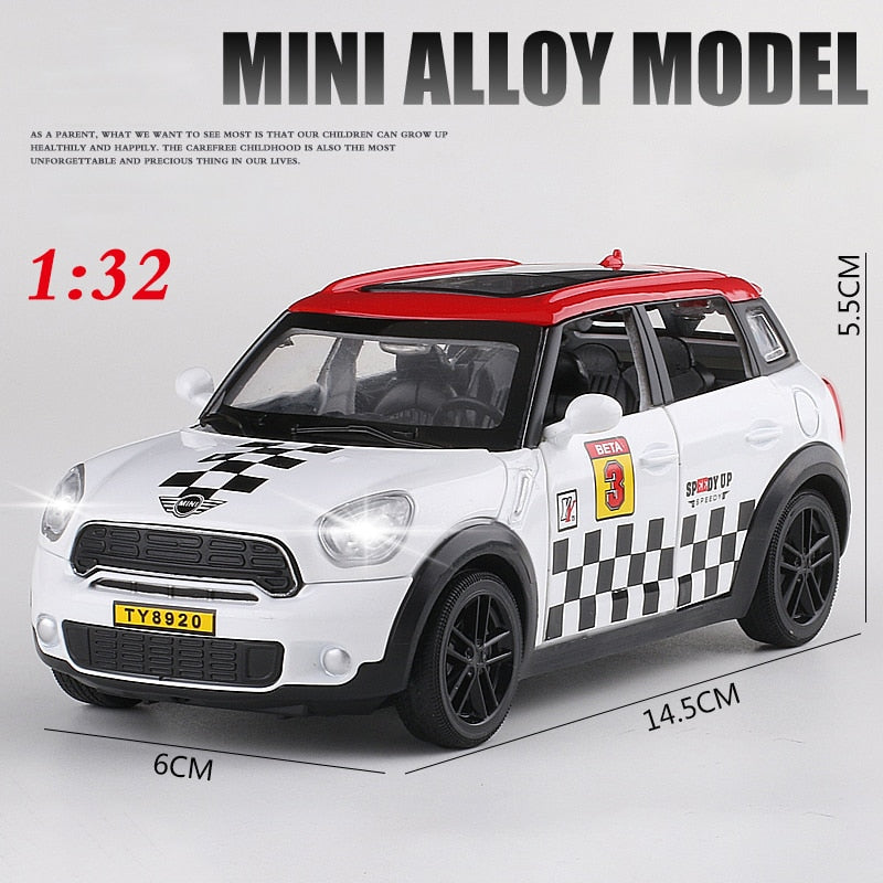 1:32 Mini Countryman Diecast car Simulation